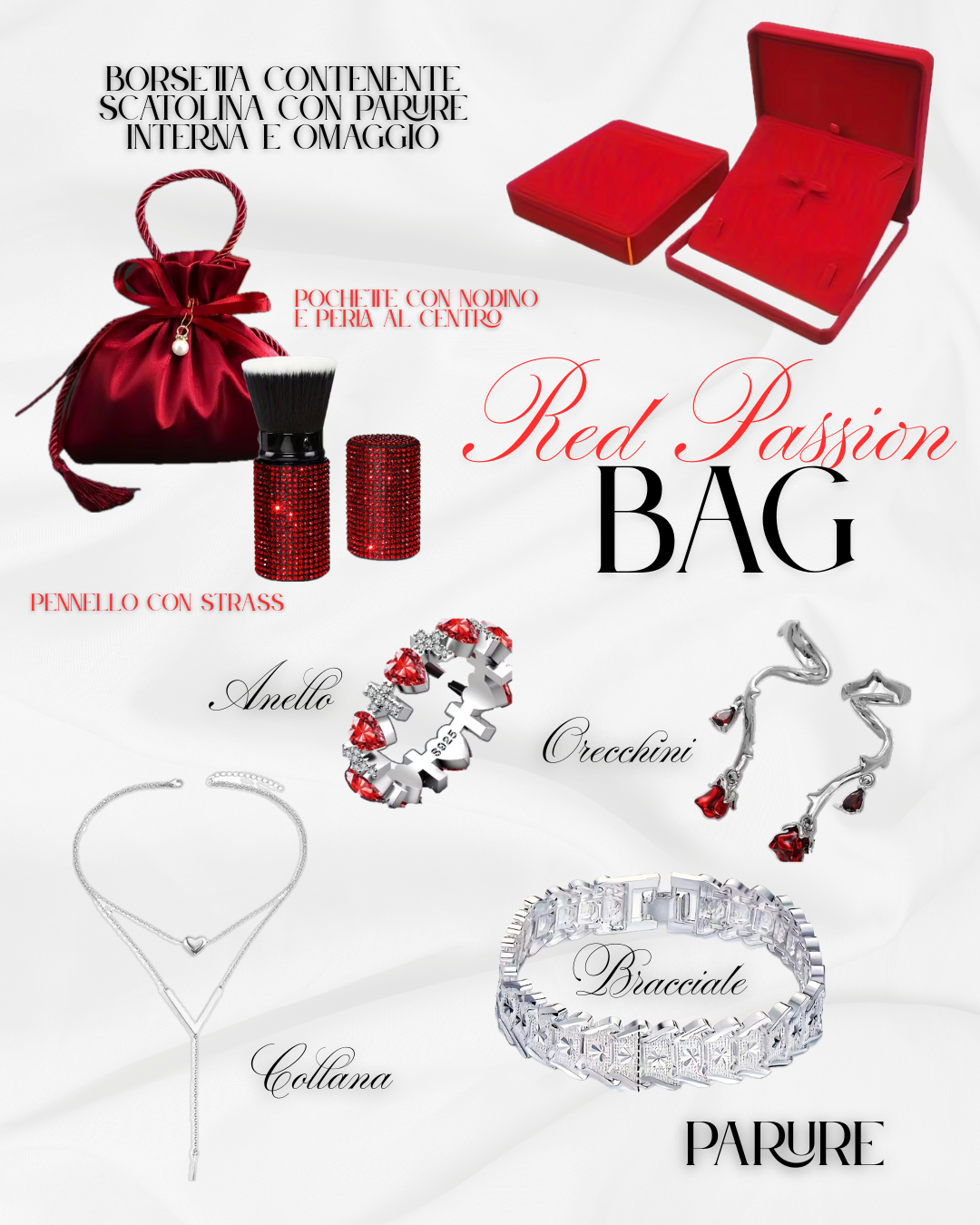 Christmas Red Passion Bag Parure
