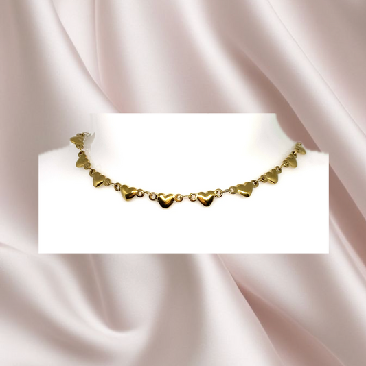 Collana Cuori Infiniti Oro