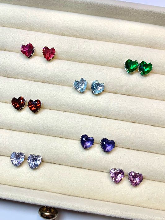 Orecchini Heart Crystal