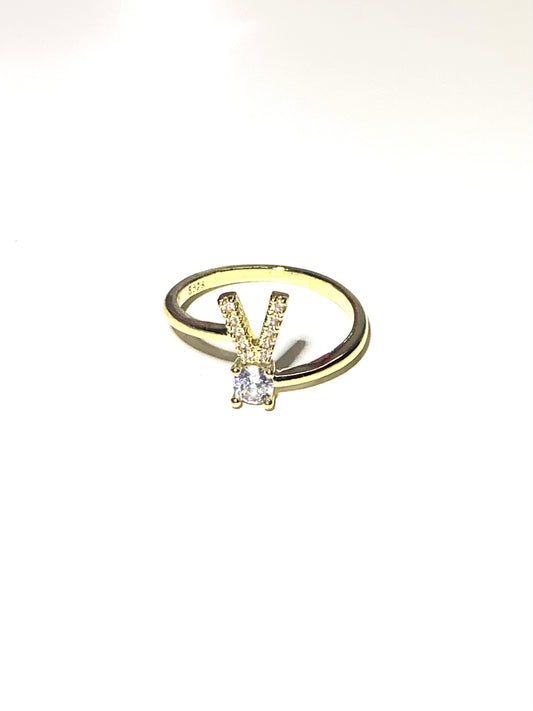 Anello Con Lettera V