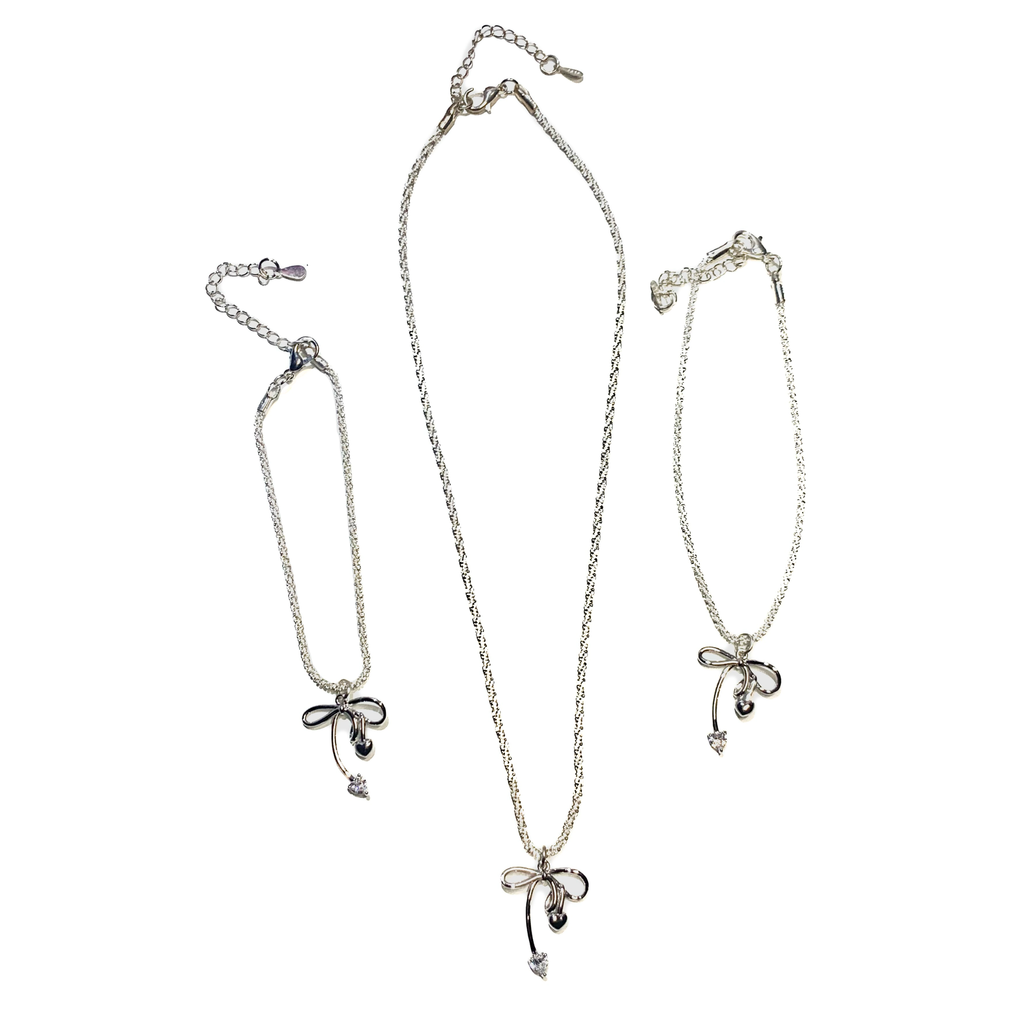 Set Collana & Bracciali Flock Argento