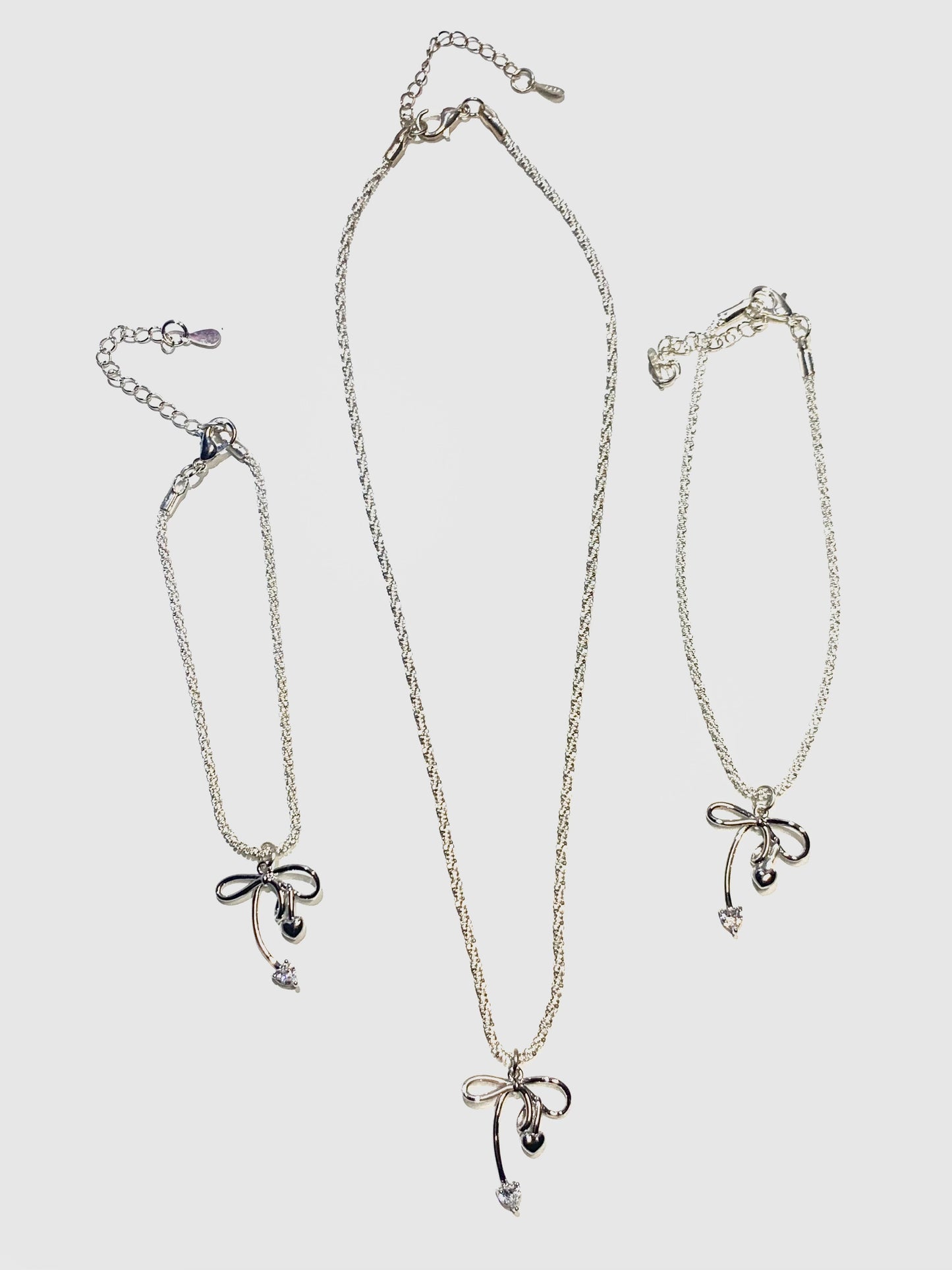 Set Collana & Bracciali Flock Argento