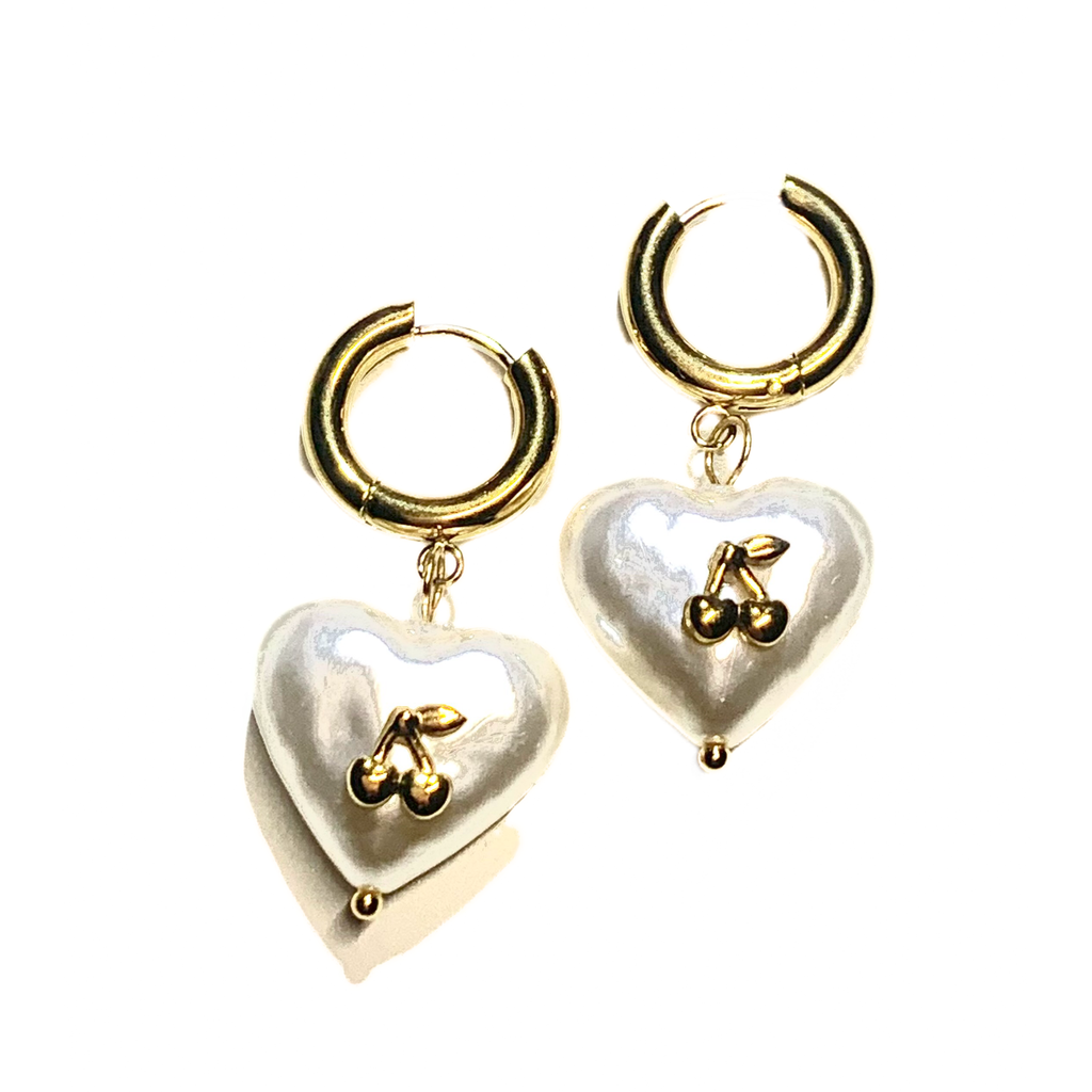 Orecchini Perla Cuore