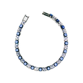 Bracelet Tennis Argento e Blu