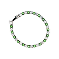 Bracciale Tennis Argento e Verde