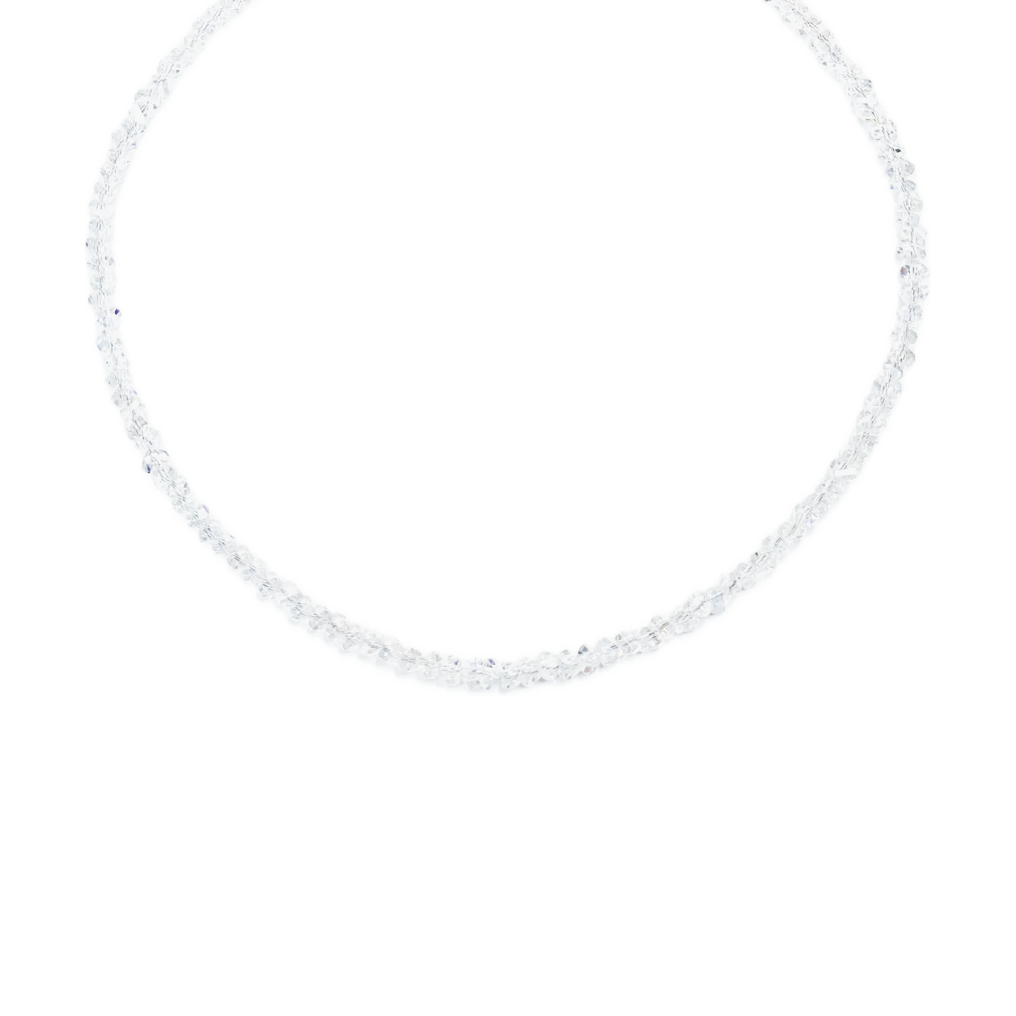 Collana Cristalli Argento