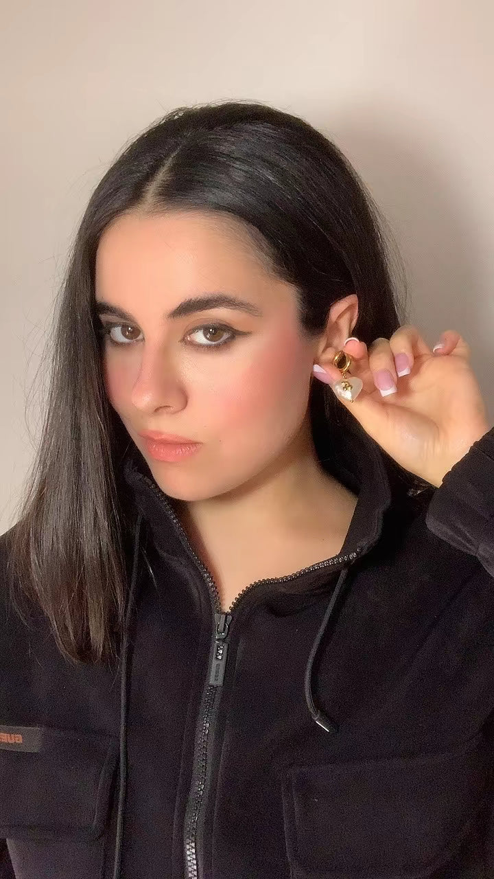 Orecchini Perla Cuore