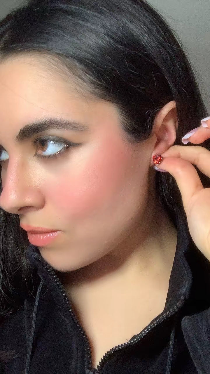 Orecchini Heart Crystal