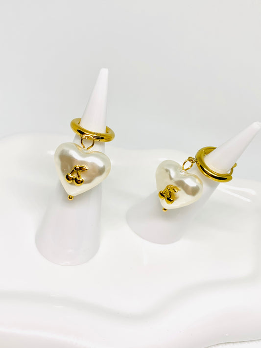 Orecchini Perla Cuore