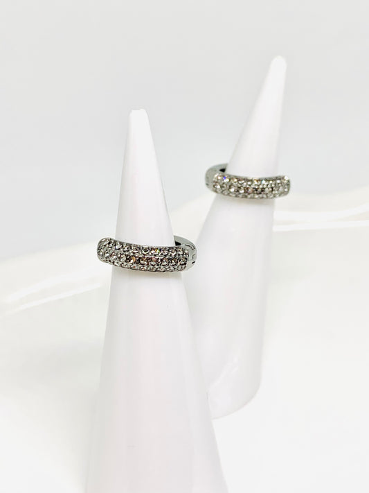 Orecchini Strass Argento