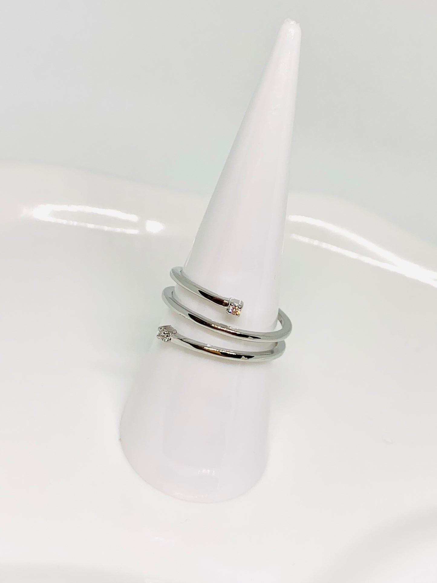 Anello Trinity Cristallo