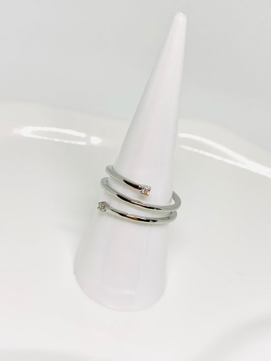 Anello Trinity Cristallo