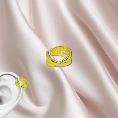 Ear Cuff Oro Intrecciato