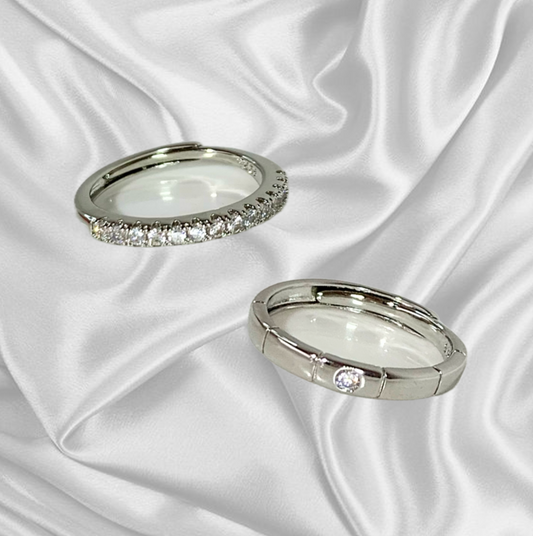 Anelli Trinity Zircone Argento
