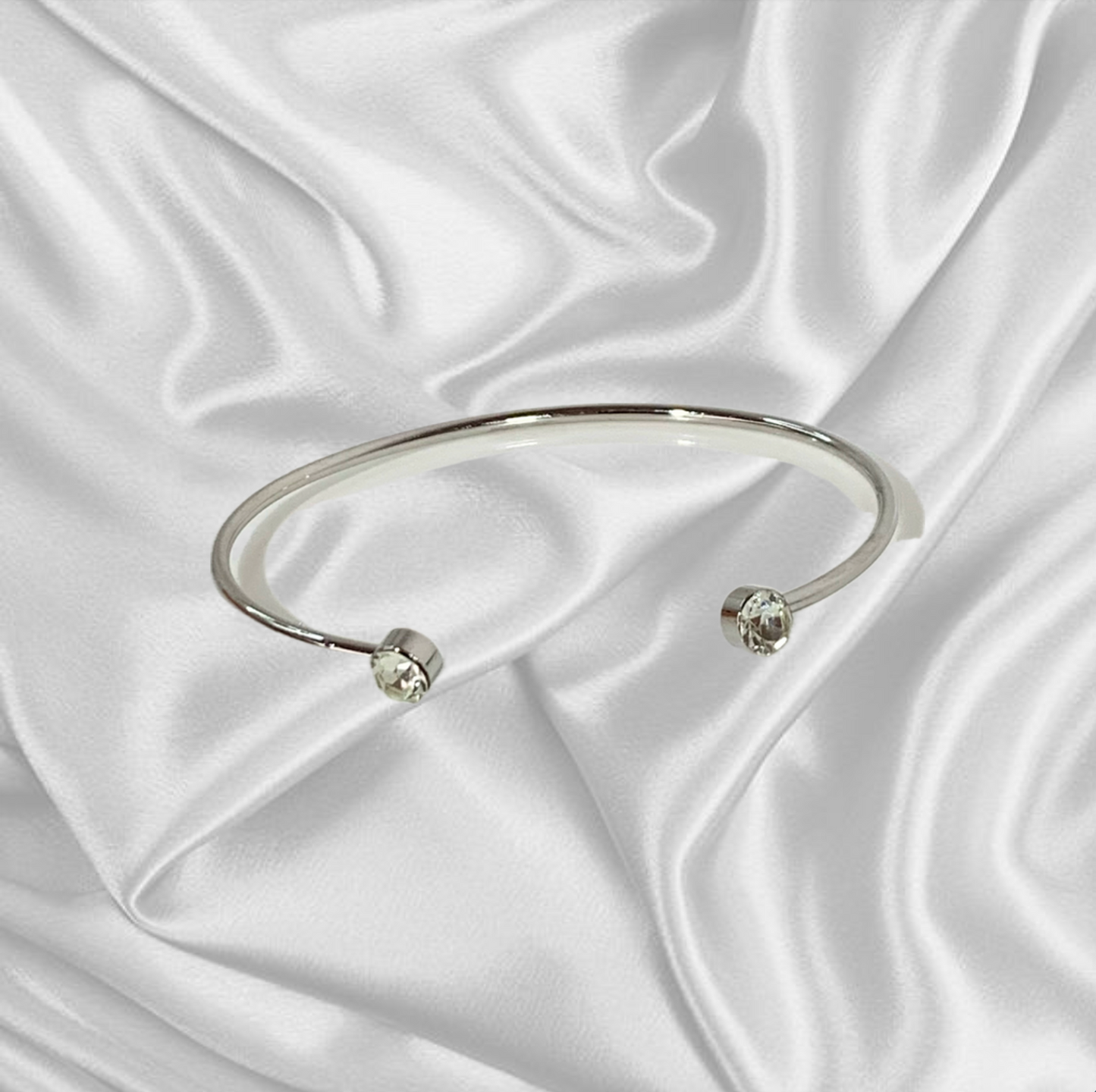 Bracelet Luna Crystal Argento
