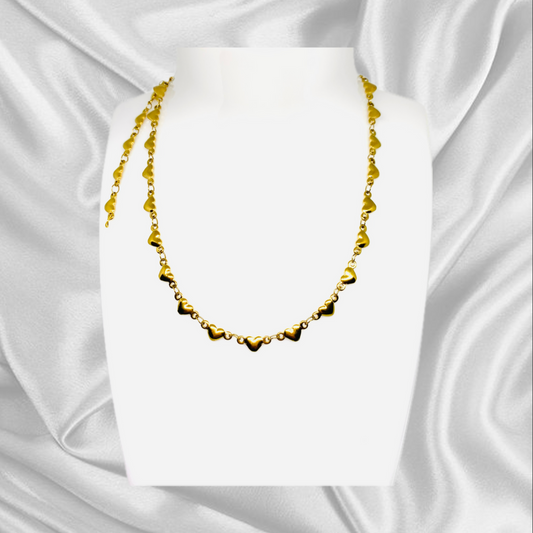 Collana Cuori Infiniti Oro