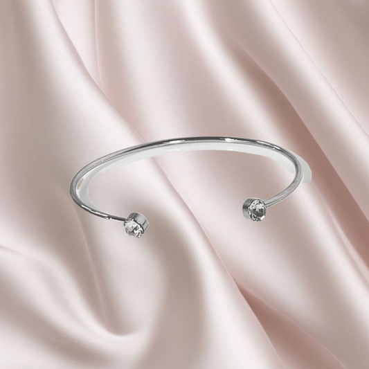 Bracelet Luna Crystal Argento