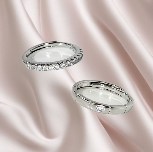 Anelli Trinity Zircone Argento